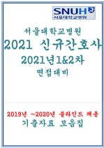 2021 서울대학교 병원 간호사면접준비