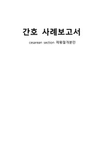 제왕절개 CASE STUDY (문헌고찰 + 간호진단3개, 간호과정2개)