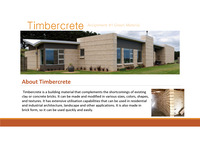 친환경 건축재료 Timbercrete