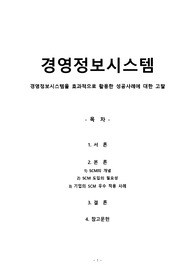 경영정보시스템을 효과적으로 활용한 성공사례에 대한 고찰