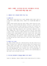 프렌즈 스페인ㆍ포르투갈 마드리드 바로셀로나 리스본, 2019-2020-핵심 내용 요약