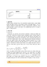 부력 실험 예비레포트