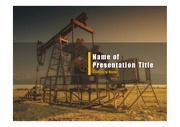 PPT양식 템플릿 배경 - 석유, 원유채굴1