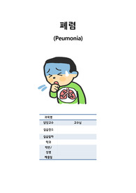 폐렴 간호과정 비판적 사고과정, 훈련표, 맵핑
