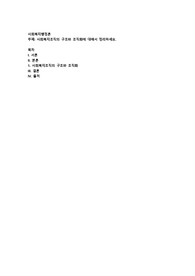 사회복지조직의 구조와 조직화에 대해서 정리하세요