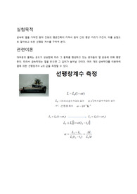 [일반물리학실험] 선팽창 계수 측정
