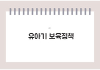 지역사회간호학- 국가간 정책비교(보육정책)