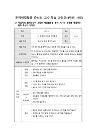 [학습지도안] 초등학교 4학년 사회 학습지도안 예시