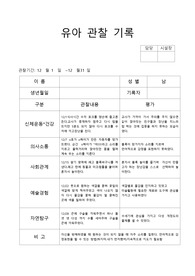 만3세 12월 관찰일지(15명)