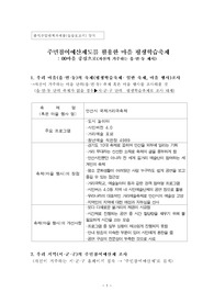 주민참여예산제도를 활용한 마을 평생학습축제 기획 실습보고서 제출