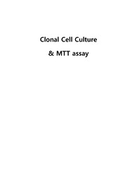 cell culture and MTT assay