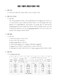 [식품가공학실험]분말 식품의 분말크기분포 측정