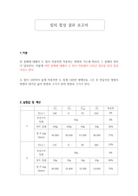 힘의 합성 결과 보고서