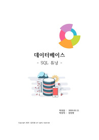 [SQLP 자격증] 단기간에 끝내는 SQLP실기대비 개념 및 사례 위주 요약본