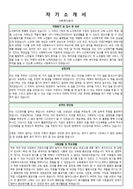 사회복지사 지원 직무중심의 자기소개서