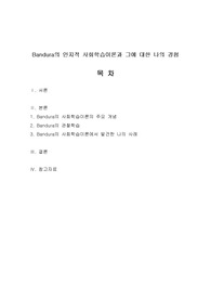 Bandura 사회학습이론