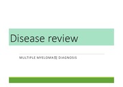 Multiple Myeloma (다발성 골수종) 의 진단