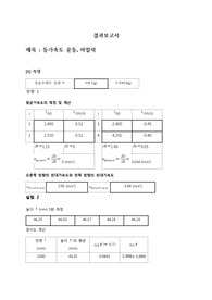 물리학실험 등가속도 보고서