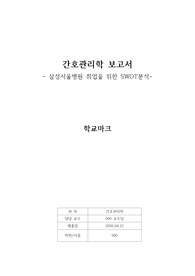 간호대생 취업성공을 위한 SWOT분석