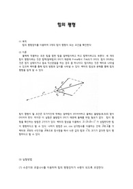 힘의 평형 예비레포트