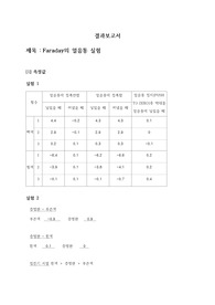물리학실험 Faraday의 얼음통 실험 보고서