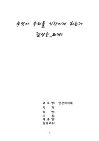 [인간의이해]무엇이 우리를 인간이게 하는가 감상문