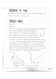 액체의 몰질량 측정 실험