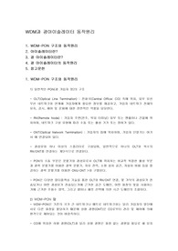 WDM과 광아이솔레이터 동작원리