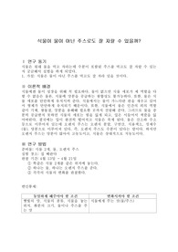 과학 자율탐구 보고서