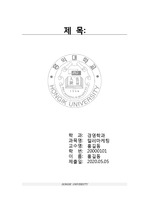 A+ 홍익대학교 레포트 표지