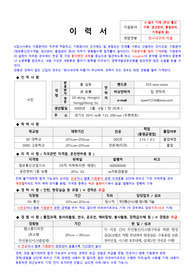 대기업 합격 이력서와 자소서 (이공계-전기,전자,IT,통신, 컴퓨터, SW)