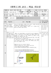 [학습지도안][수업지도안] 고등학교 화학1 수업지도안 사례입니다. 연구수업, 학부모공개수업, 동료장학, 수업연구, 행복나눔장학 등에 두루 사용할 수 있습니다.