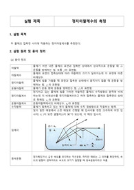 [일반물리학실험] 정지마찰계수의 측정