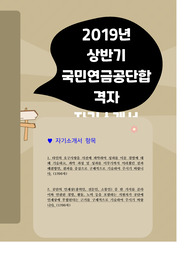국민연금공단 2019년 합격자 현직 자기소개서