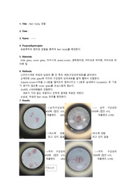 6- Barr body 관찰 실험레포트