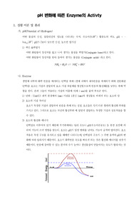 [세포생물학실험]pH 변화에 따른 Enzyme의 Activty