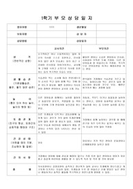 2020) 만2세 학부모상담일지 1학기 6명분