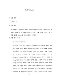 포항공대 화학생명공학실험[포스텍 A]Pre-Report (Cell Culture)