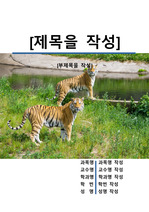 레포트 표지[호랑이,타이거,동물,야생,생물,환경,자연]생물,환경,자연] (17)