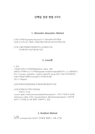 단백질 정량법 4가지