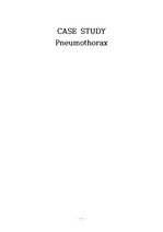 case study 수술실(OR)Pneumothorax(폐기흉)