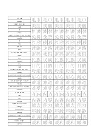 HSK 4급 단어장 쓰기 연습용(301~360)