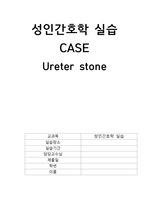 A+ 성인간호학 요관결석(Ureter stone) Case study