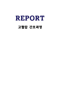 (A+) 고혈압 CASE STUDY (문헌고찰, 간호과정 3개)