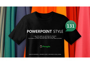 다채로운 색상 옷감 배경 티셔츠 PPT 파워포인트 템플릿 (by 아기팡다)