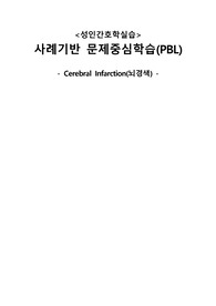 [성인간호케이스] 뇌경색 케이스 A+ (비효과적 뇌조직 관류의 위험, 전해질 불균형의 위험)