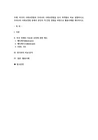 미국의 사회보장법과 우리나라 사회보장법을 유사 목적별로 비교 설명하시고, 우리나라 사회보장법 중에서 본인의 직.간접 경험을 바탕으로 활용사례