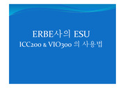 ERBE ESU ICC200 & VIO300 사용법