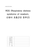 신생아 실습 RDS 논문 분석 보고서 (신생아호흡곤란 증후군)