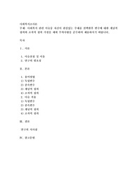 사회복지 관련 이슈중 자신이 관심있는 주제를 선택한후 변수에 대한 개념적 정의와 조작적 정의 가설을 세워 주의사항을 준수하여 제출하시기 바랍니다.